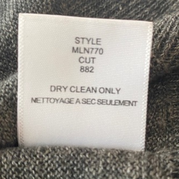 Brochu Walker Linen Open Grey Cardigan with Cross Back Cut Size M - Picture 11 of 16